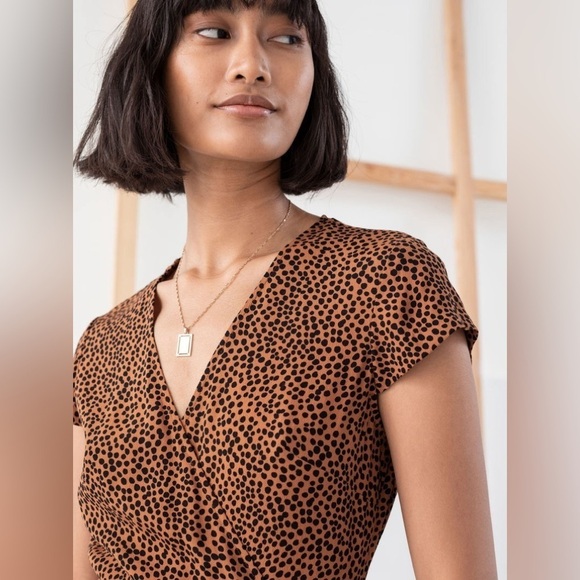 & OTHER STORIES Leo Midi Wrap Dress - Picture 2 of 6